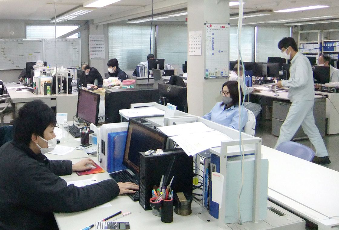 設計の作業風景